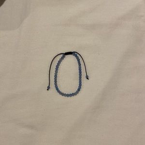 blue quarts crystal beaded bracelet